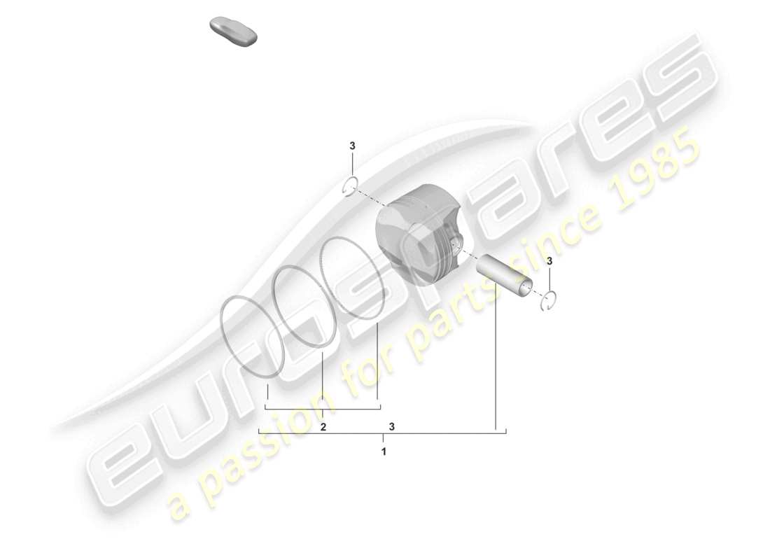 porsche 2022 (718 cayman) kolben-teilediagramm