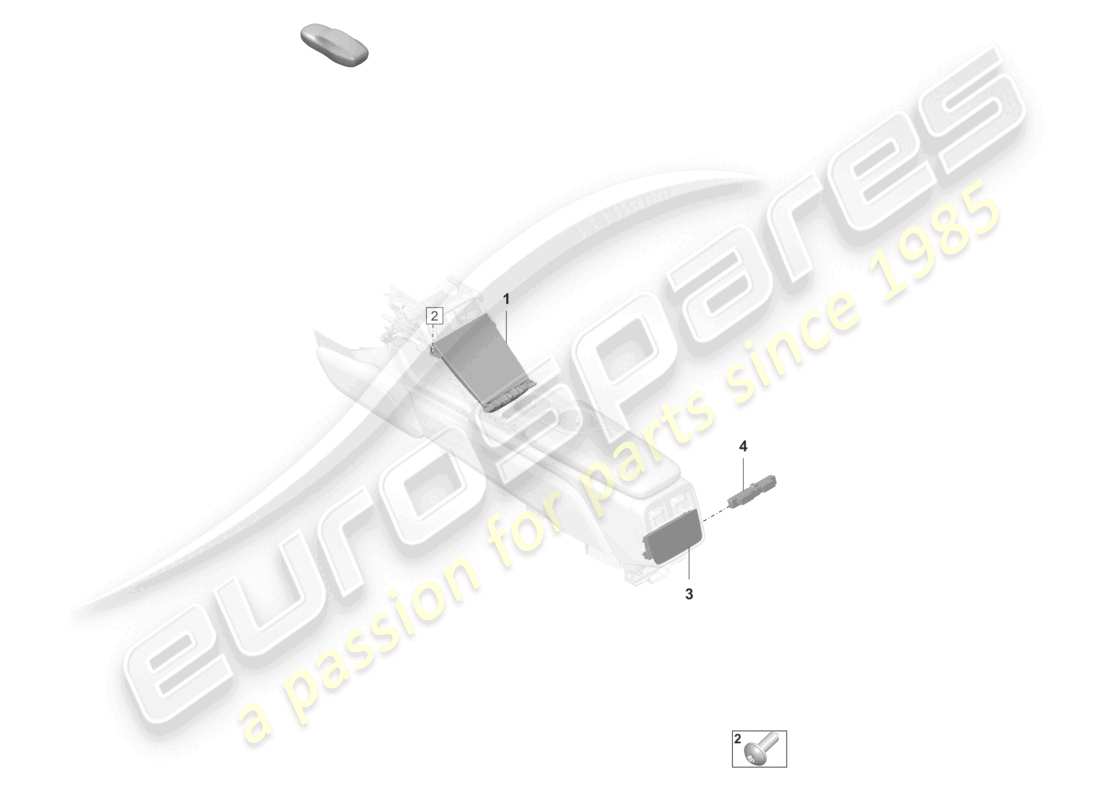 porsche 2021 (taycan 9j1-1) anzeige- und bedieneinheit mittelkonsole teilebild