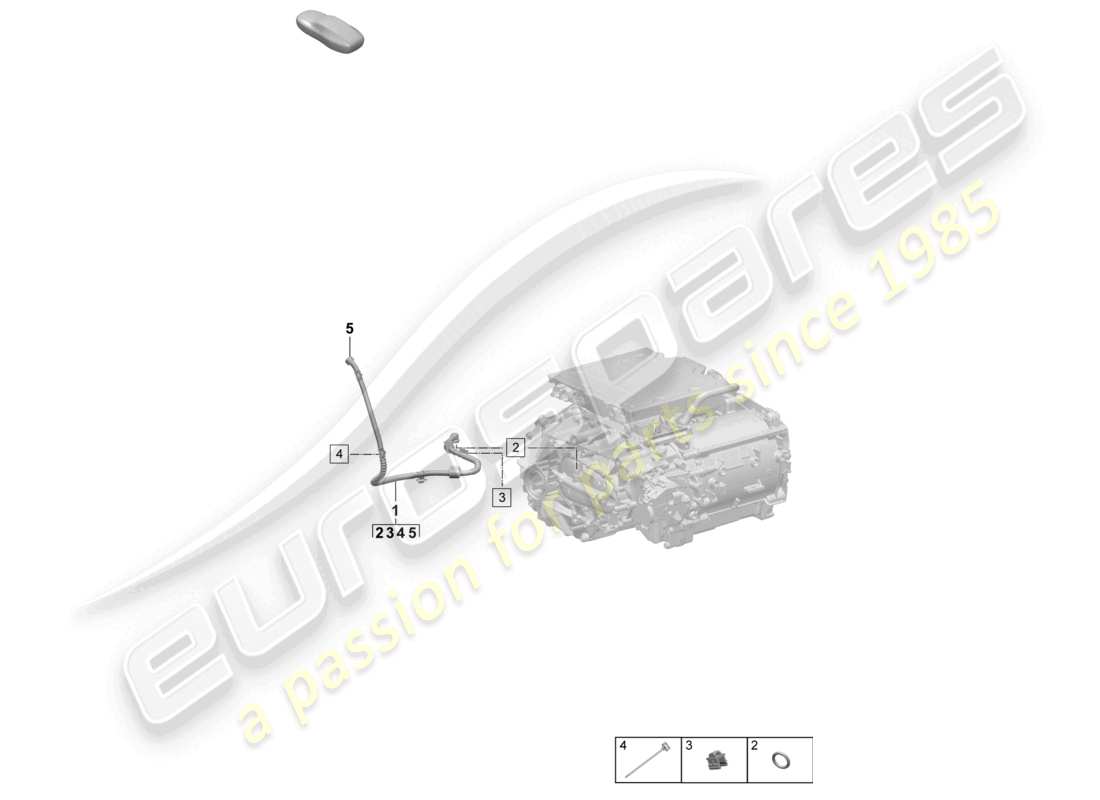 porsche 2025 (macan-e) entlüftungsleitung macan 4 getriebe macan teilediagramm