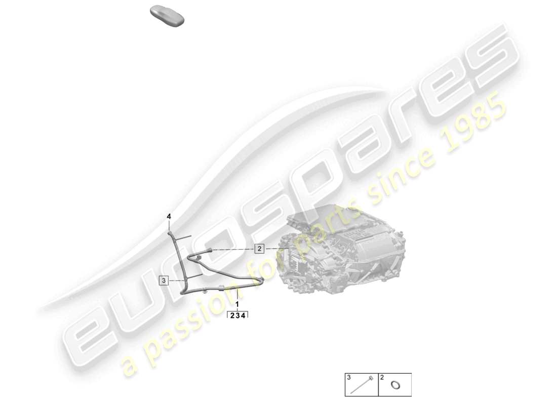 porsche 2025 (macan-e) entlüftungsleitung macan turbo getriebe macan 4s teilediagramm