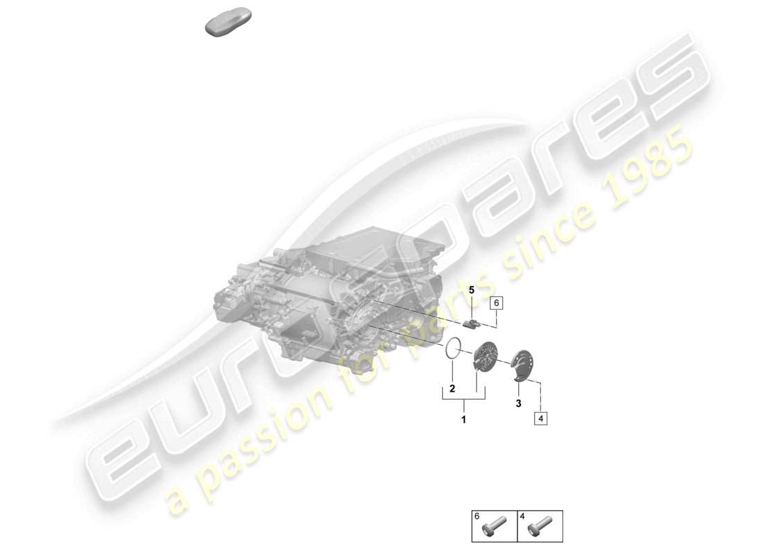 porsche 2025 (macan-e) fahrmotor für elektroantrieb hinterachse sensoren teilediagramm