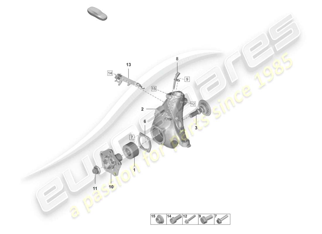 porsche 2024 (992-1) radträger radnabe teilediagramm