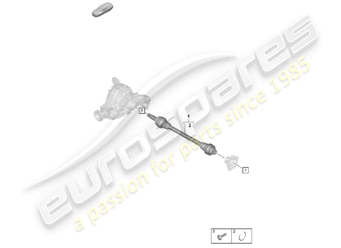 porsche 2025 (cayenne e3 pa) antriebswelle hinterachse teilediagramm