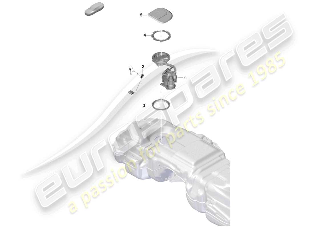 porsche 2025 (cayenne e3 pa) kraftstofftank kraftstoffpumpe teilediagramm