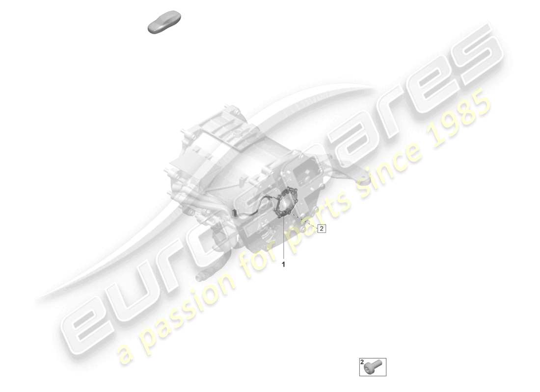 porsche 2023 (taycan 9j1-1) fahrmotor für elektroantrieb hinterachse sensoren teilediagramm
