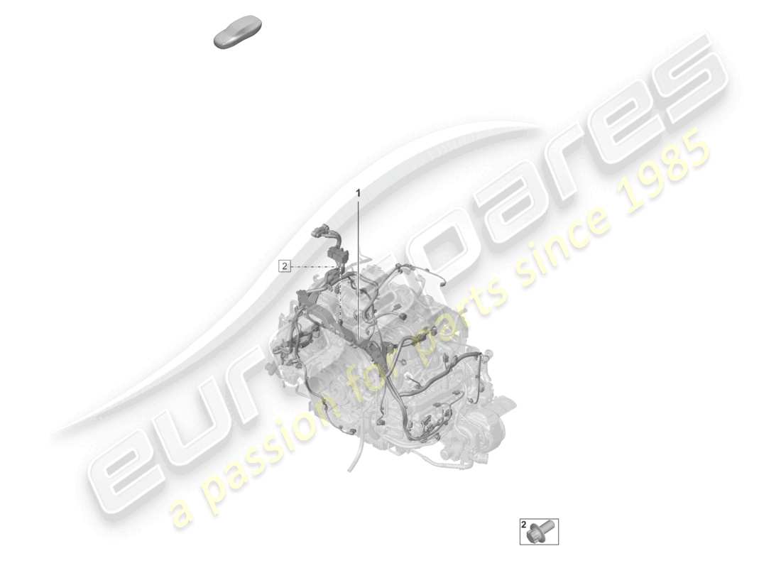 porsche 2026 (992-2 turbo / s) kabelsatz motorteilediagramm