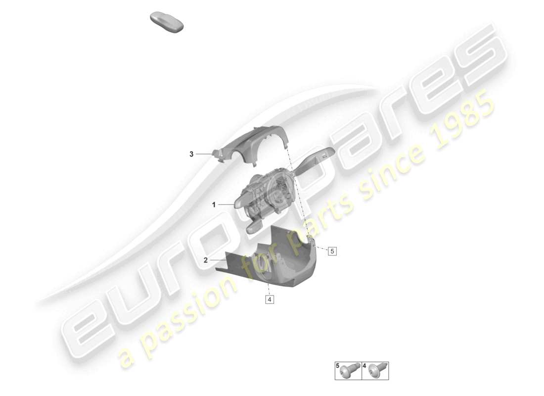 porsche 2025 (992-2 gt3/rs/st) lenkstockschalter ersatzteildiagramm