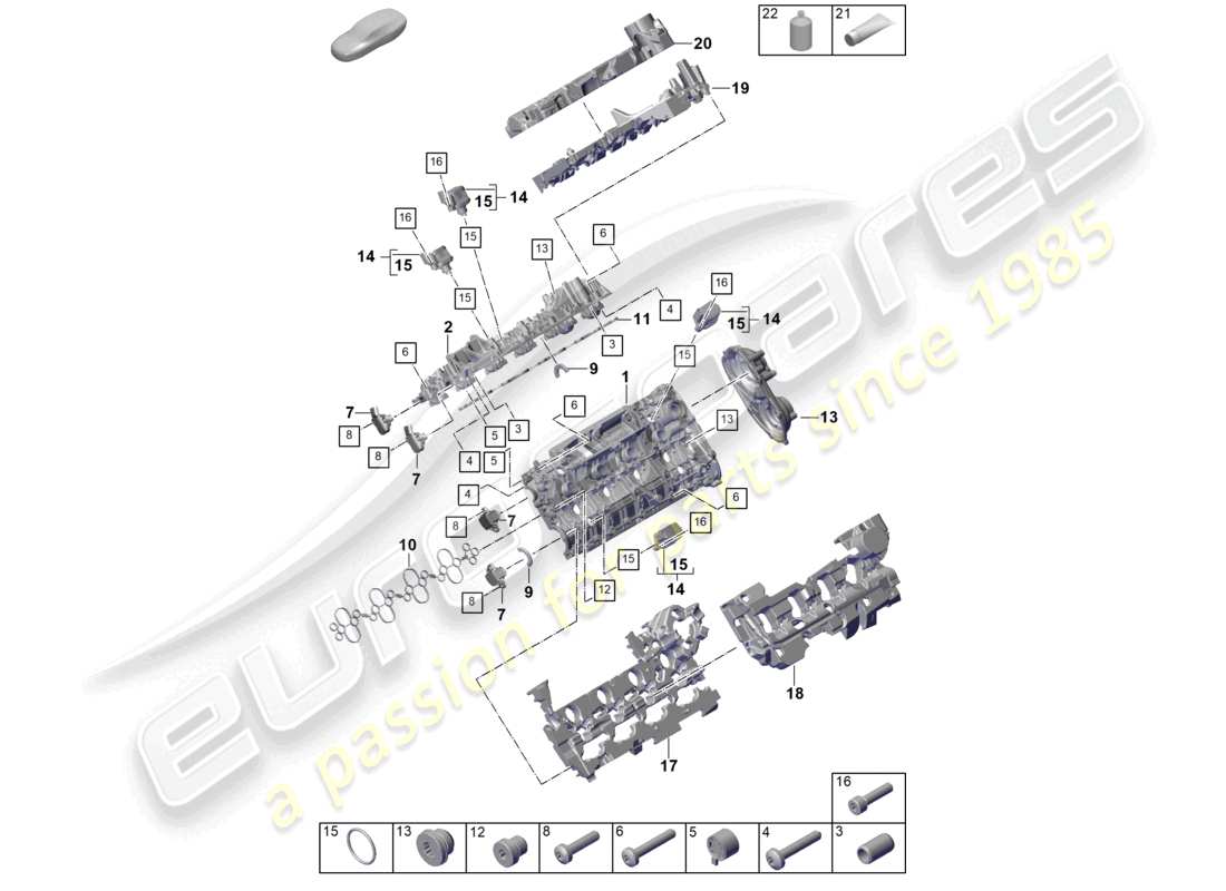 porsche 2025 (cayenne e3 pa) zylinderkopfhaube schalldämpfer zubehör teilediagramm