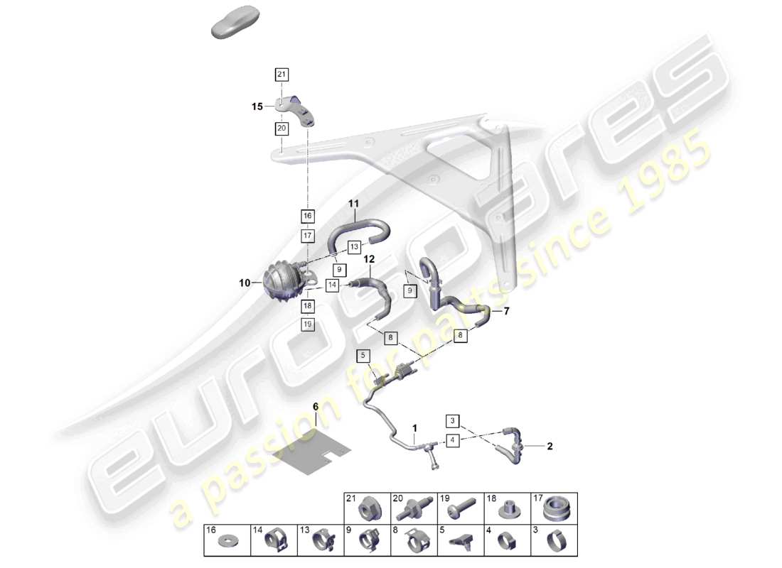 porsche 2026 (cayenne e3 pa) entlüftungsleitung tankentlüftung teilediagramm