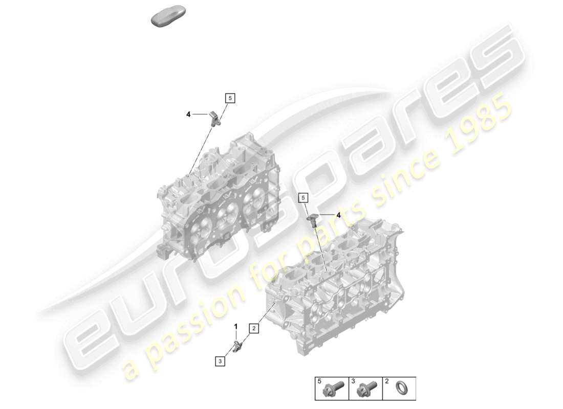 porsche 2021 (718 cayman gt4) zylinderkopf einzelteile verschlussstopfen sensoren teilediagramm