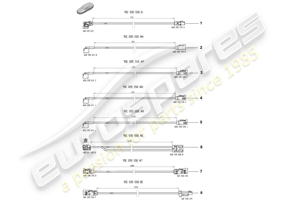 teilediagramm mit der teilenummer 95c035550at