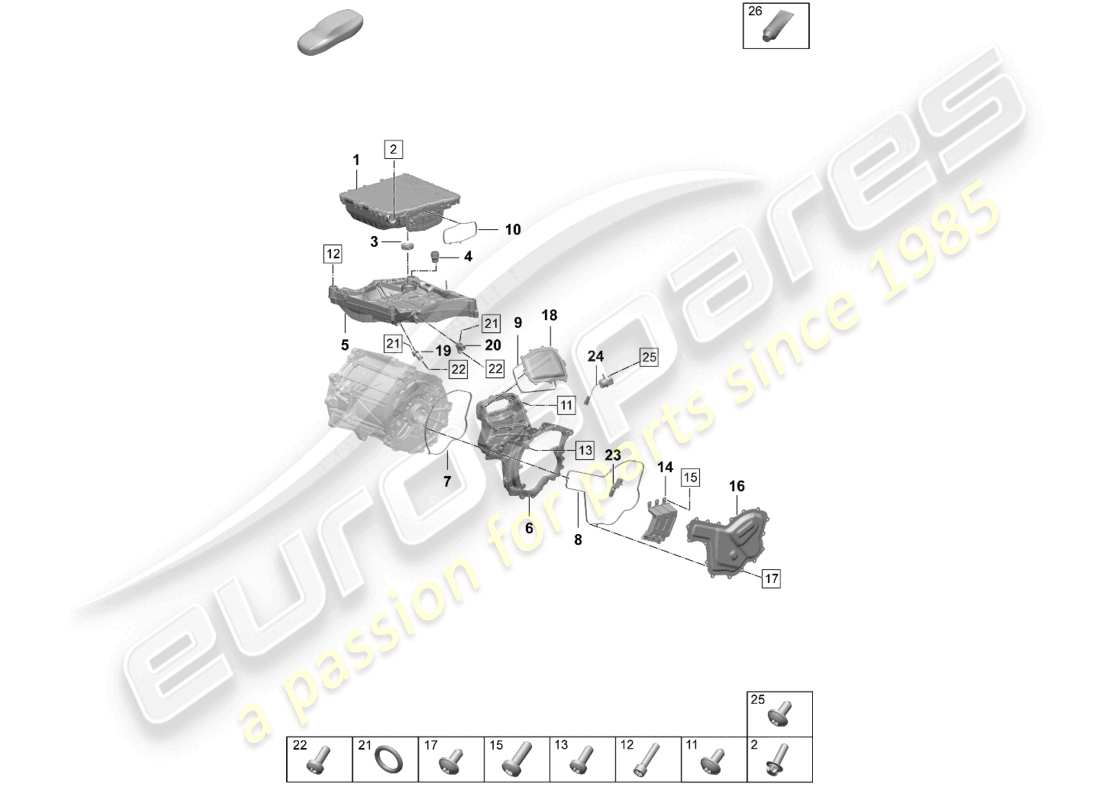teilediagramm mit der teilenummer pad121743a