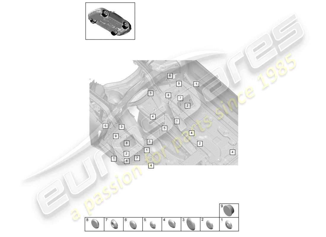 teilediagramm mit der teilenummer paf010041