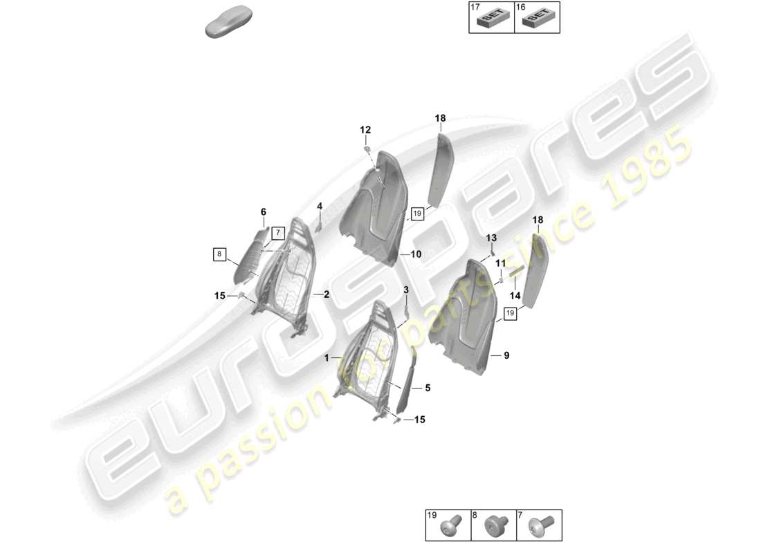teilediagramm mit der teilenummer 992881797d ou6