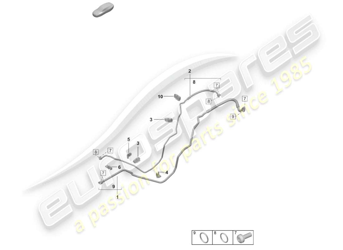 eine teilezeichnung aus dem porsche 2026 (992-2 gt3) teilekatalog