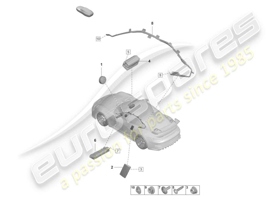 teilediagramm mit der teilenummer 992880201t trp