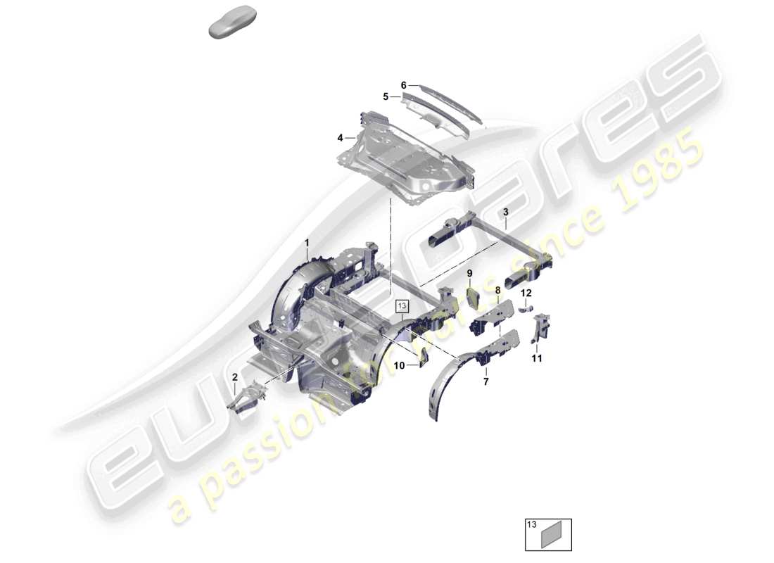teilediagramm mit der teilenummer 992813708aygrv