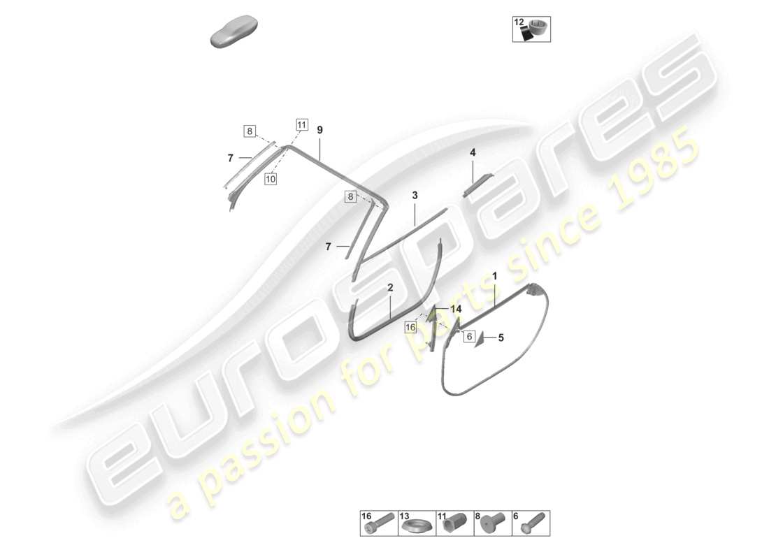 teilediagramm mit der teilenummer 992837625c