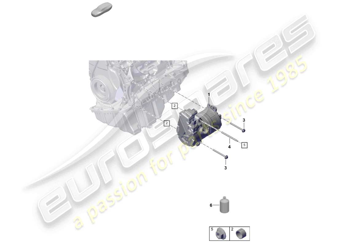 porsche 2025 (cayenne e3 pa) teilediagramm des elektrischen klimakompressors