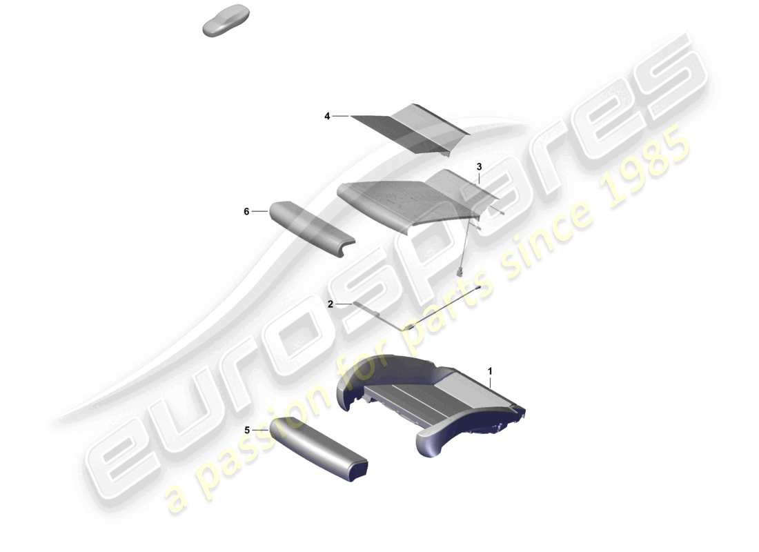 porsche 2021 (718 cayman gt4) schaumteil sitzbelegungserkennung d - 23.11.2020>> teilediagramm