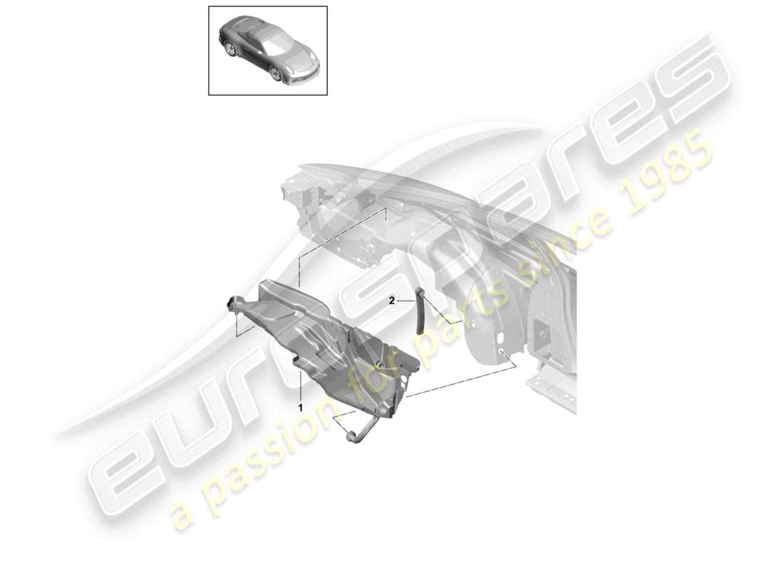 porsche 2021 (991-2 r/gt3/rs) wasserauffangwanne wasserablaufschlauch teilediagramm