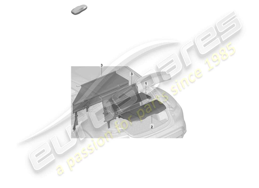 porsche 2026 (taycan 9j1-2) tablett ablage teilediagramm