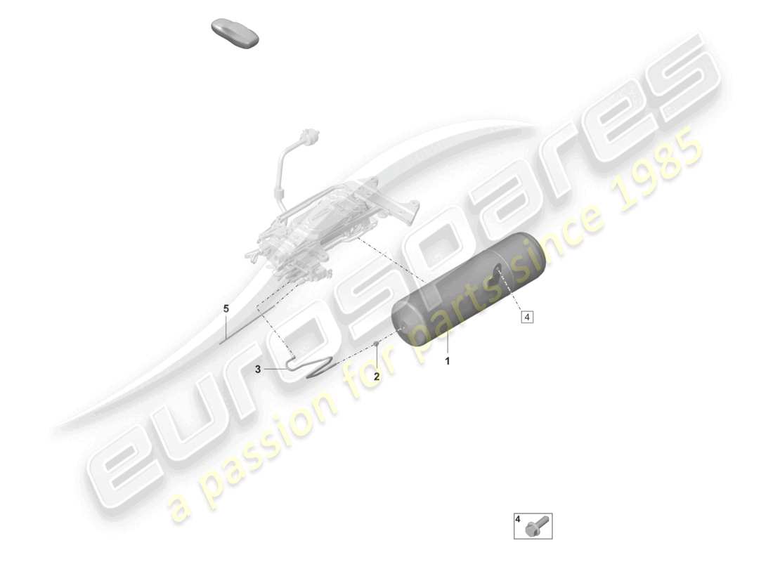 porsche 2022 (panamera 971-2) druckspeicher luftleitung teilediagramm