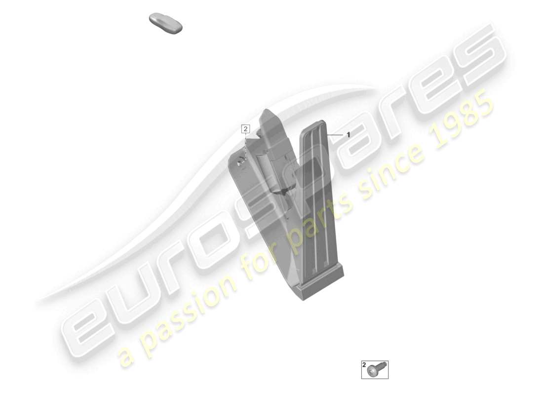 porsche 2022 (taycan 9j1-1) gaspedal teilediagramm