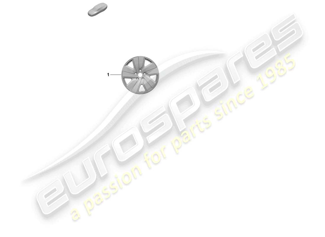 porsche 2025 (taycan 9j1-2) leichtmetallrad 19 ersatzteildiagramm