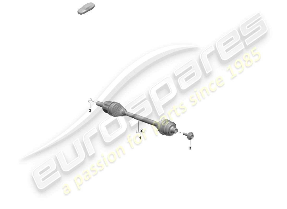 porsche 2025 (macan-e) antriebswelle nexteer vorderachse teilediagramm