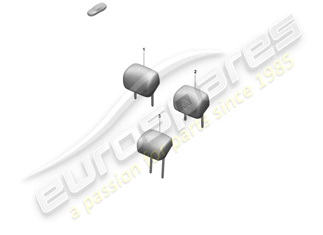 porsche 2025 (taycan 9j1-2) kopfstützen-ersatzteildiagramm