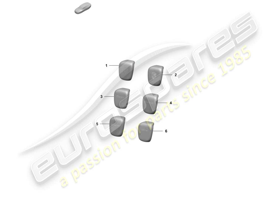 porsche 2025 (taycan 9j1-2) kopfstützen-ersatzteildiagramm