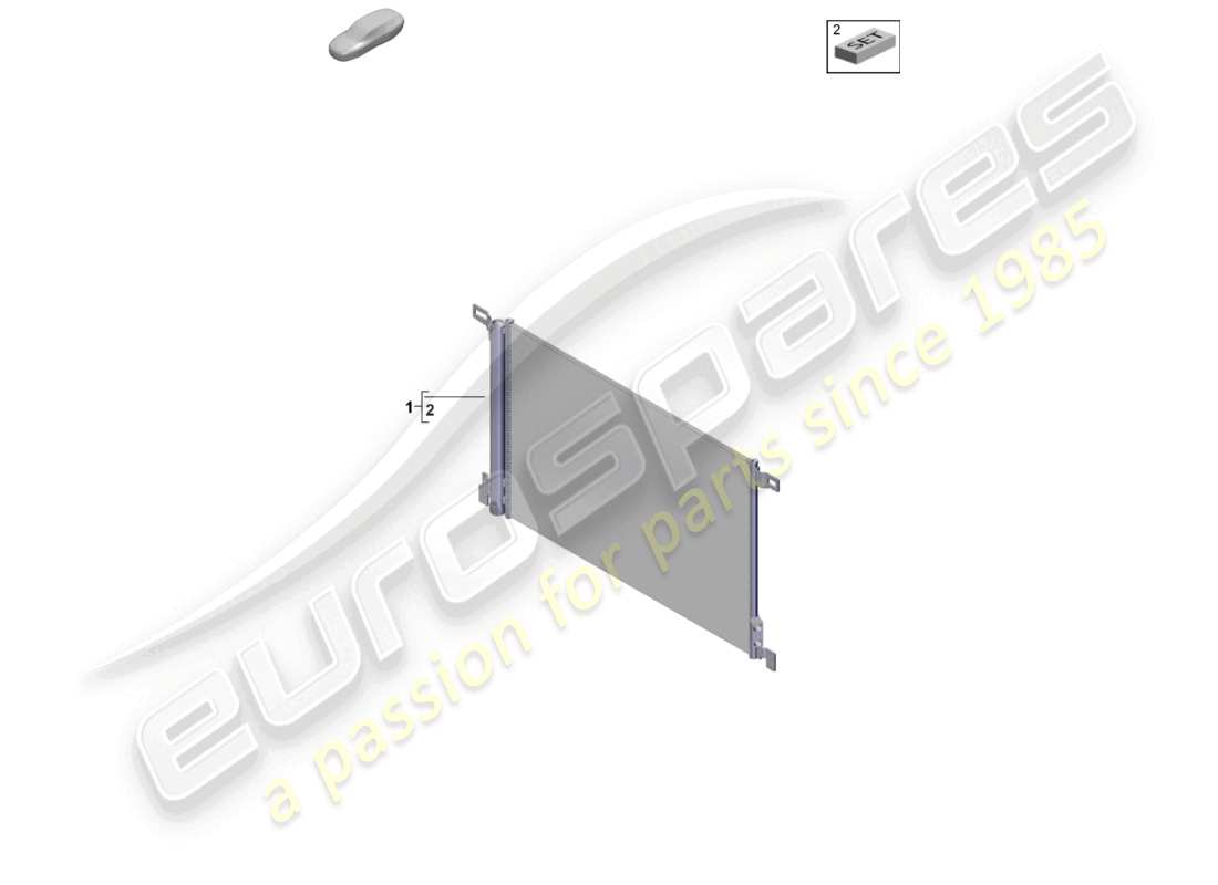 porsche 2025 (cayenne e3 pa) a/c-kondensator - teilediagramm