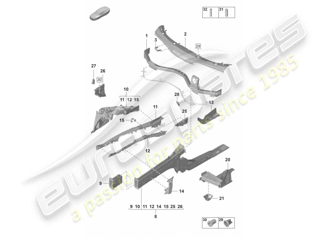 teilediagramm mit teilenummer 971805143 ygrv
