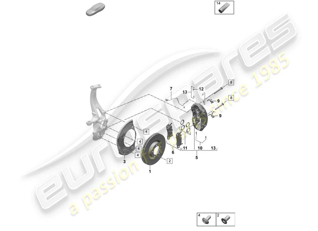 teilediagramm mit der teilenummer 95c907253l