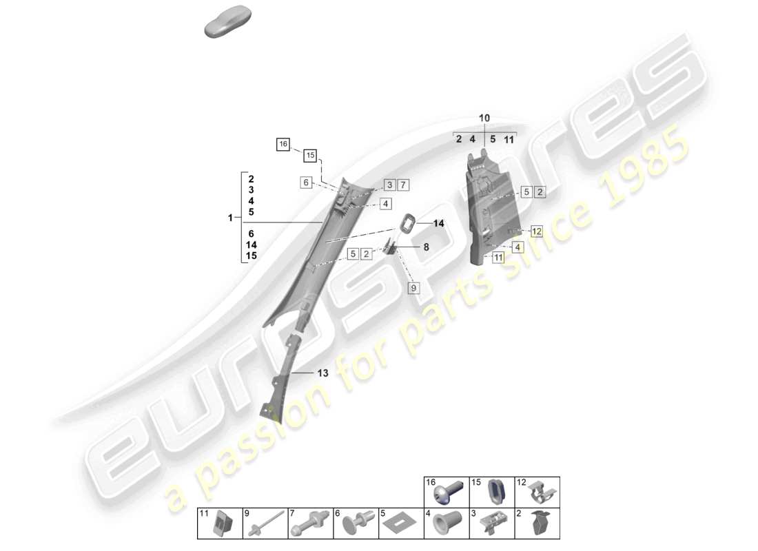 teilediagramm mit der teilenummer 992867233h ol4