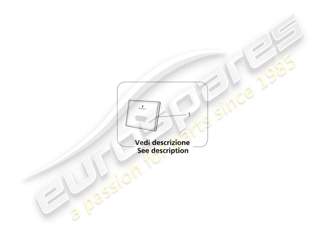 maserati levante zenga (2020) on board dokumentation teilediagramm