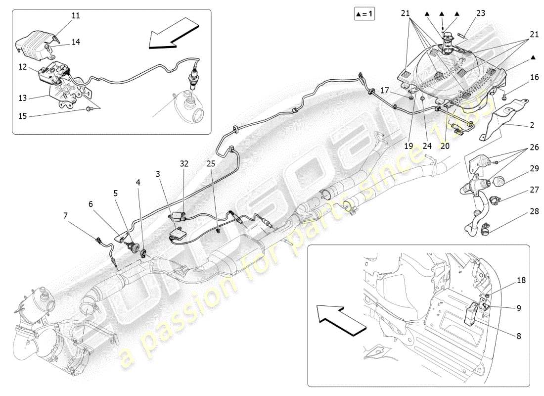 maserati ghibli (2019) adblue-system - teilediagramm