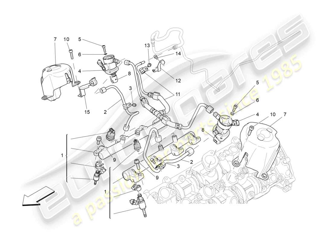 maserati levante modena s (2022) kraftstoffpumpen und anschlussleitungen ersatzteildiagramm