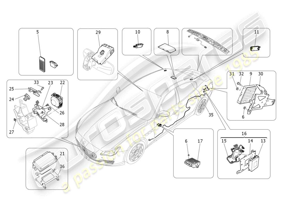 maserati quattroporte (2018) it-system-teilediagramm