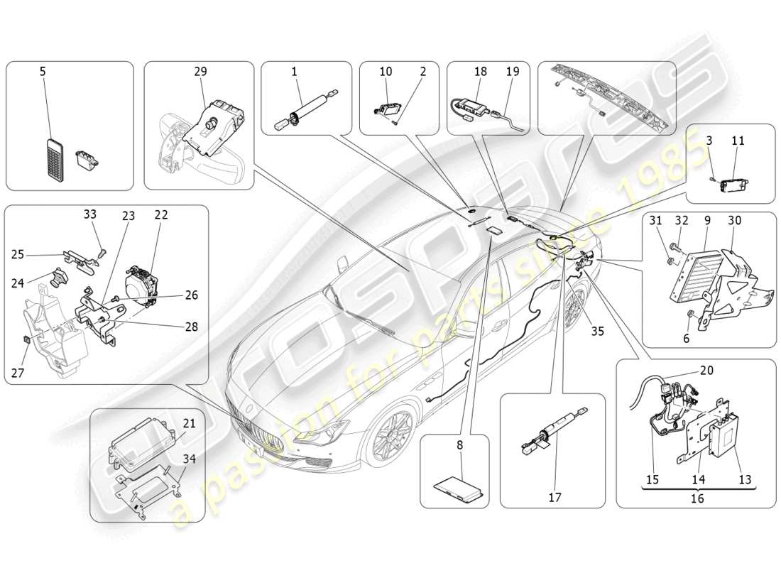 maserati quattroporte (2018) it-system-teilediagramm