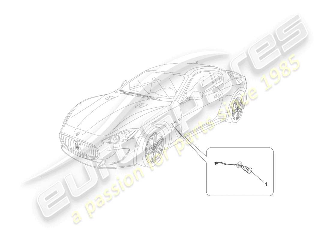 maserati granturismo mc stradale (2011) seitenleuchtengruppen ersatzteildiagramm