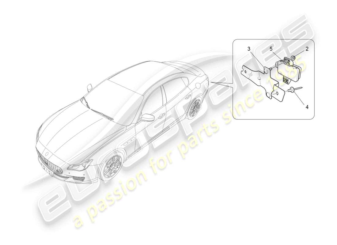 maserati quattroporte (2018) reifendrucküberwachungssystem teilediagramm