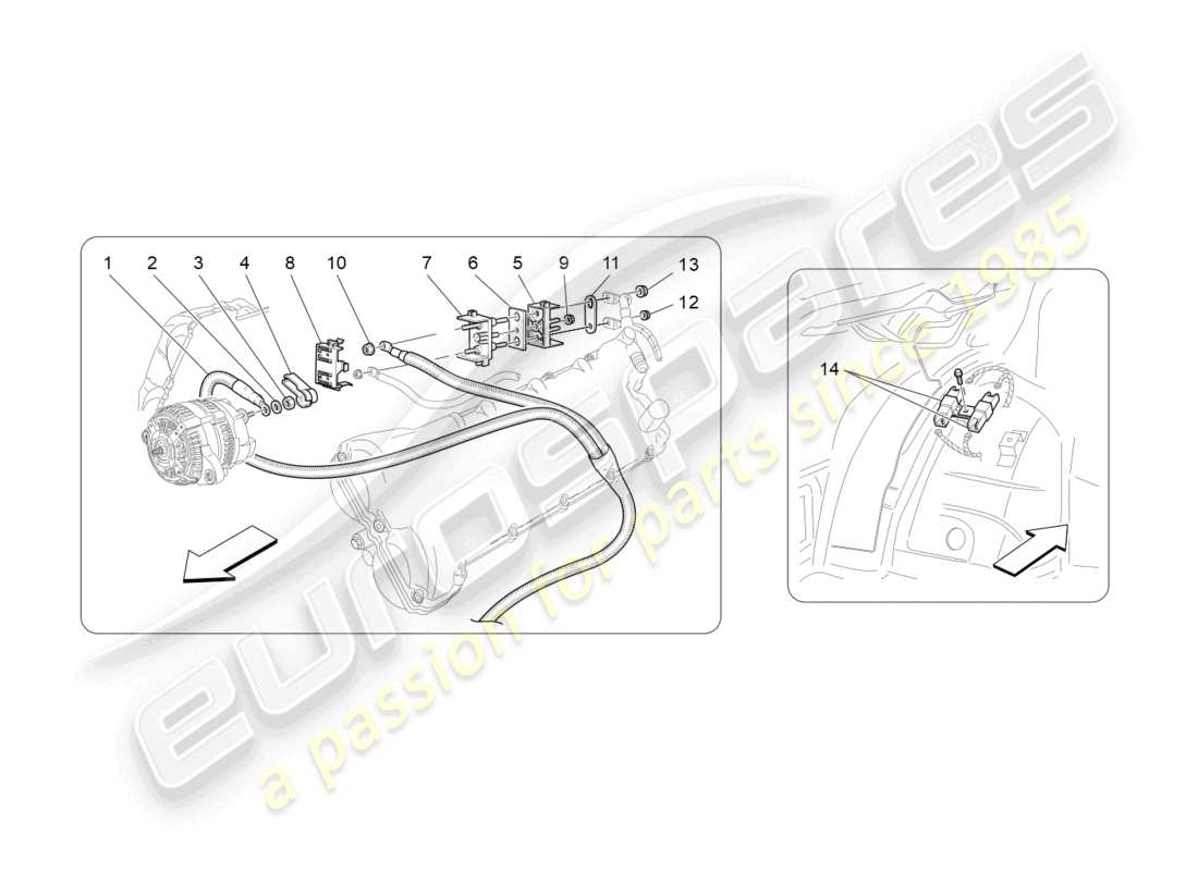 maserati granturismo mc stradale (2011) hauptverkabelung teilediagramm