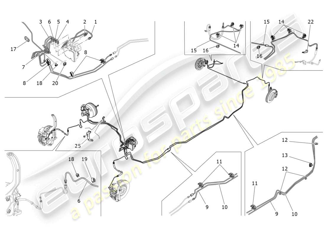 maserati ghibli fragment (2022) linien teilediagramm