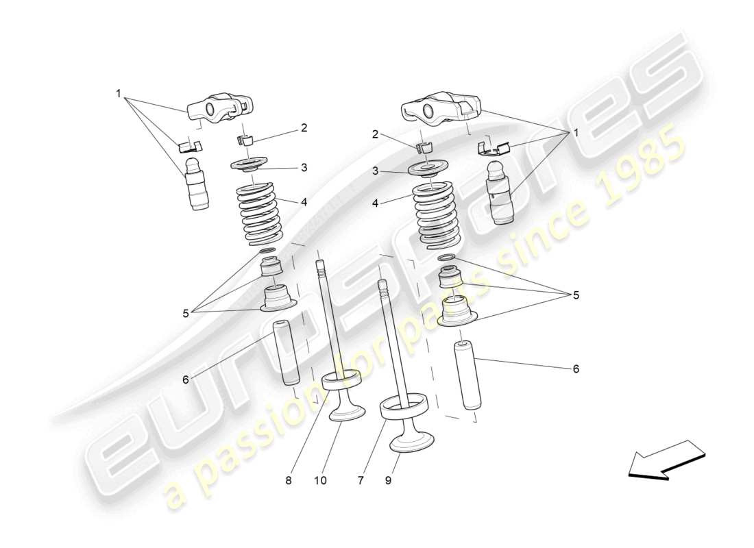 maserati ghibli (2016) ventile ersatzteildiagramm