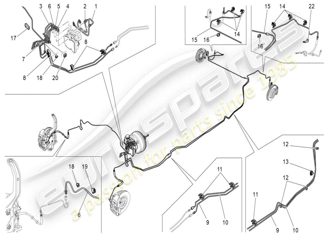 maserati ghibli (2021) lines ersatzteildiagramm