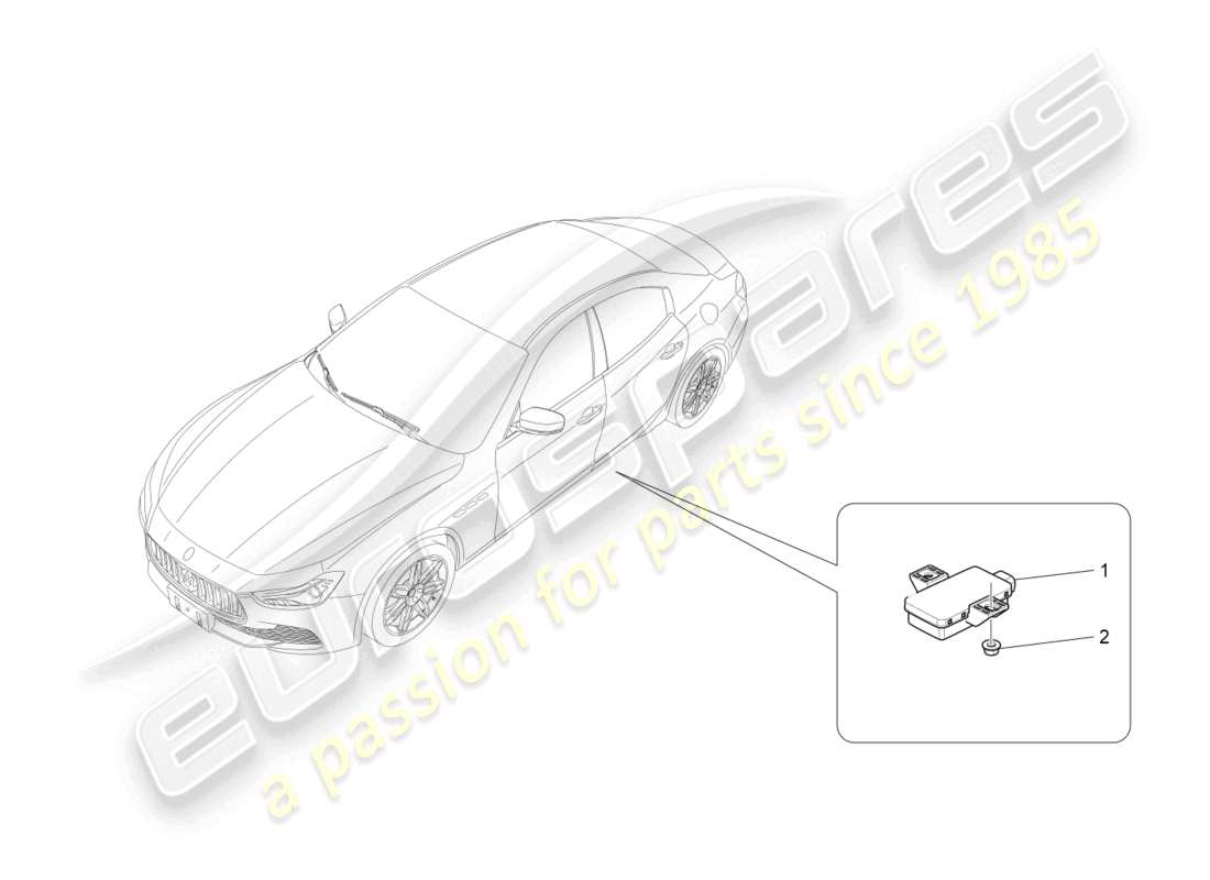 maserati ghibli (2017) reifendrucküberwachungssystem teilediagramm