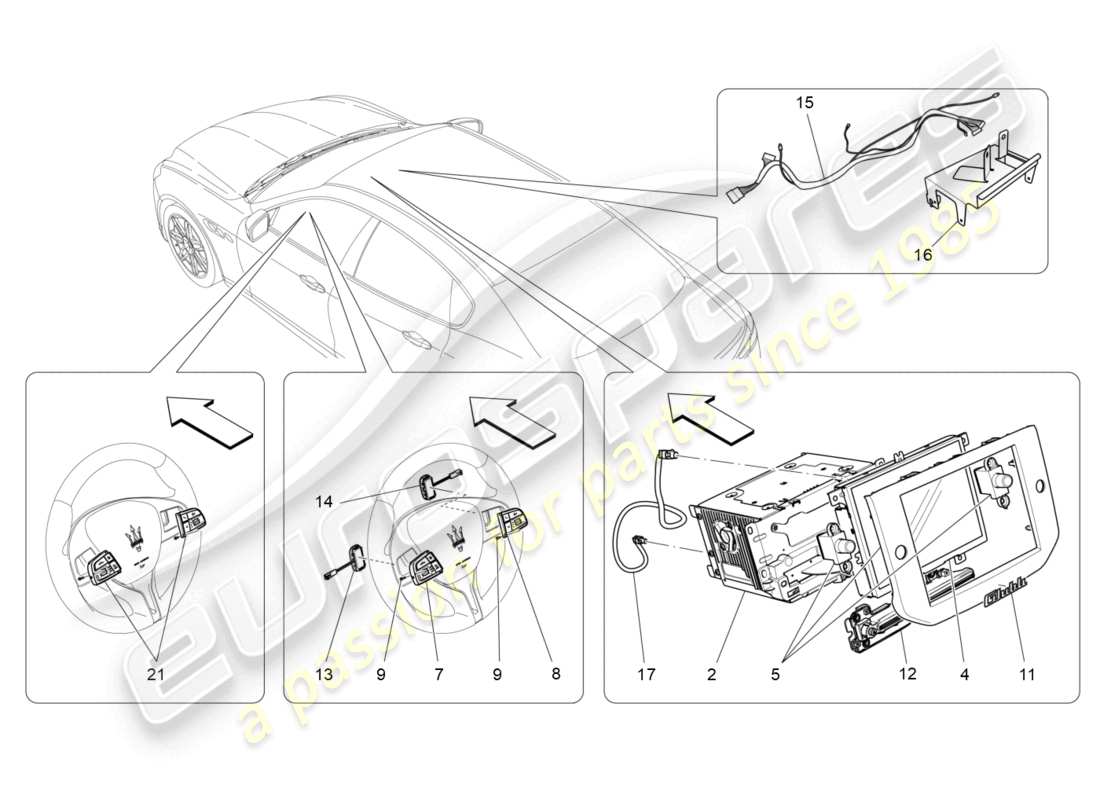 maserati ghibli (2014) it-system-teilediagramm