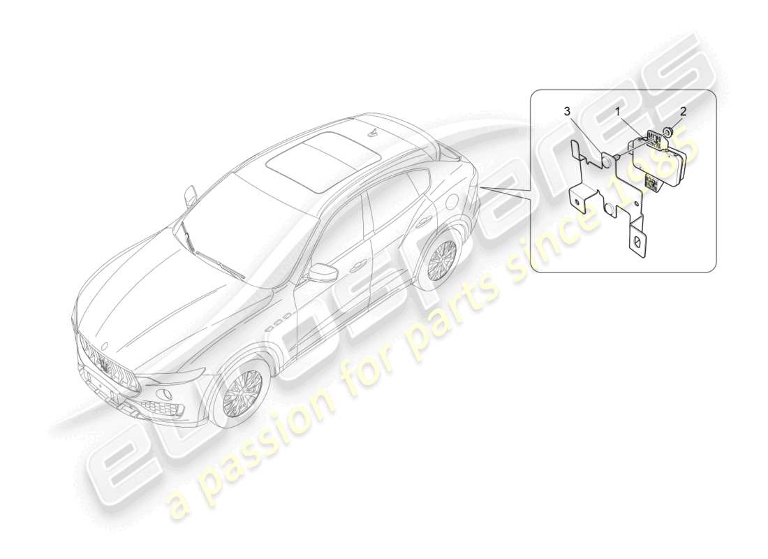 maserati levante (2017) reifendrucküberwachungssystem teilediagramm